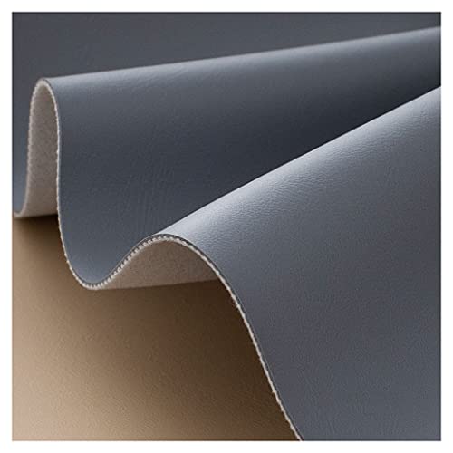 Cuir artificiel Nappa bleu gris pour refaire un canapé ou une tête de lit