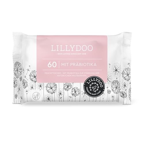 Toallitas con prebióticos LILLYDOO, 60 toallitas, refuerzan la...
