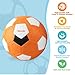 Smartwo Curve Soccer Ball for Kids Size 4, Swerve Soft Soccer Ball for Boys and Girls, Indoor and Outdoor Activities Games, Safe Kick Play in Inside House, Backyard and Lawn, Comes with Pump
