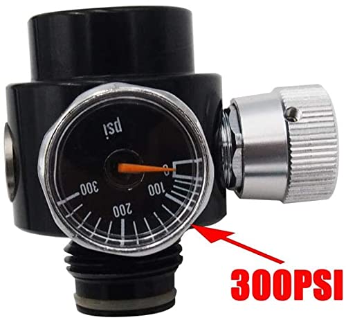 Paintball Pcp Air Co2 Tank Pressure Regulator And Valve Gauge Adapter With 40 Inch Hose To Paintball Hpa Co2 Tank Cylinder #TOP4