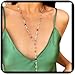Women's Sexy Body Chain Rhinestone Long Y Shape Necklace, Fashion Sexy Charming Y Necklace for Women, Valentine's Day, Weddings
