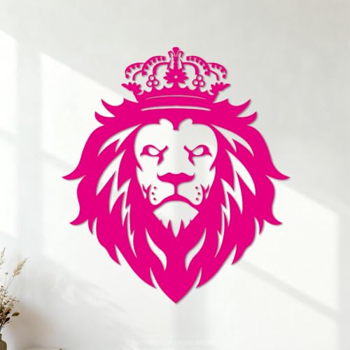 Stickers muraux en vinyle Tête majestueuse du Roi Lion, animaux africains 51x57.4cm Stickers pour...