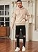JMIERR Mens Cotton Fashion Hoodies & Sweatshirts Drawstring Long Sleeve Front Collar Hooded Pullovers with Pockets for Men Loose Fit Casua Fall Winter Shirt Tops Sweater, US46(XL), Khaki