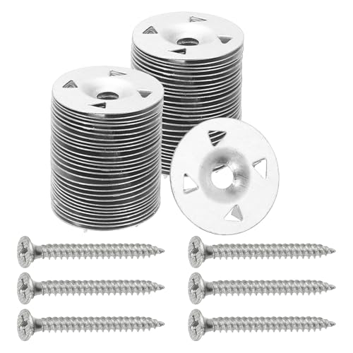Rondelles d'isolation de 28 mm en métal avec vis en acier galvanisé PATIKIL pour panneaux x400