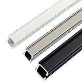 Gardinenschiene, Gardinenschienensystem Zur Decken-/Wandmontage, Raumteiler, Mit Integrierter Geräuschdämpfung, Geräuschlos, Einfache Montage(White,70cm)