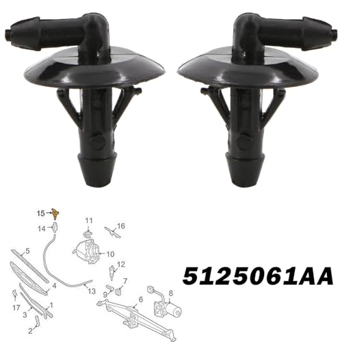 Gicleur lave-glace cassé Sprinter 3500 (2010-2016) : Kit buse avant 5125061AA - 4