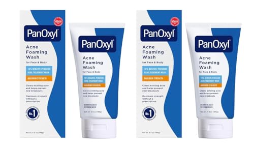PanOxyl Foaming Acne Wash Maximum Strength 5.5 oz (Pack of 2)