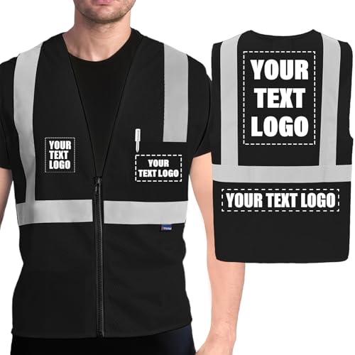 Image of AYKRM 2 Pocket Mesh High Visibility Reflective Safety Vest for men & Women ANSI /ISEA 107 Standards