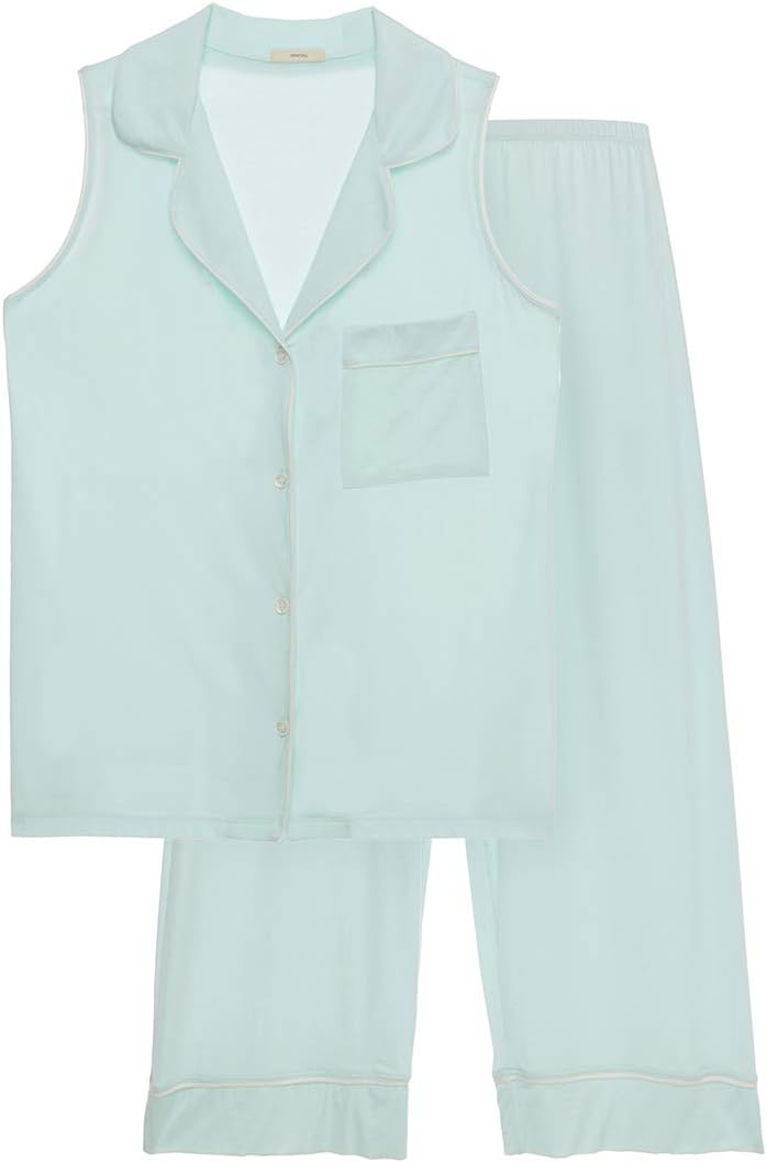 Eberjey womens Gisele Sleeveless Cropped Pj Set