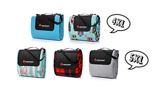 meteor Extra Large 200 x 220 XXL Picknickdecke Outdoor stranddecke wasserdichte sanddichte tolle Picknick-Matte Fleece Draussen Decken groß Camping-Decke Matte Thermo isoliert