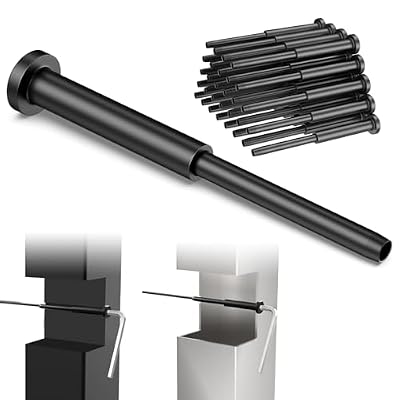 BLIKA 20 Pack 4"x4" Black Invisible Cable Railing Kits, 1/8" Black Stainless Steel Invisible Receiver and Swage Stud End, Deck Stair Threaded End Fitting for 2"x2", 4"x4" Wood/Metal Posts