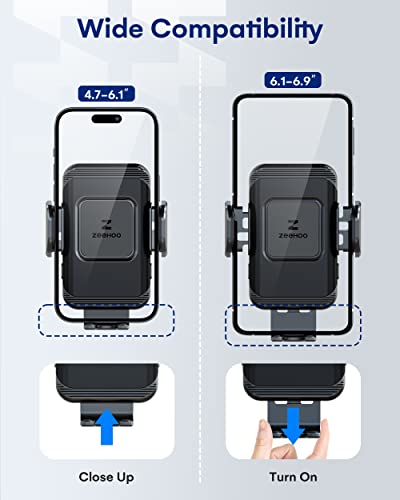 Zeehoo Wireless Car Charger,15W Qi Fast Charging Auto-Clamping Car Mount,Windshield Dash Air Vent Phone Holder For Iphone 14 13 12 Mini 11 Pro Max Xs Xr 8,Samsung S22 S21 S20 Note 20 10 9 8 Z Flip 3 #TOP3