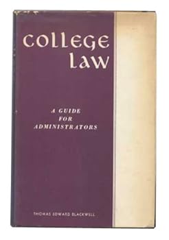 Hardcover College Law: a Guide for Administrators Book