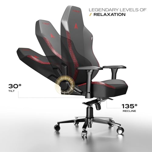Image of Cybeart | Stealth - NEO Series Gaming /Office Chair | 4D Armrest, NeoTek Leatherette, AeroMag Neck & Lumbar Pillow, Recline & Tilt