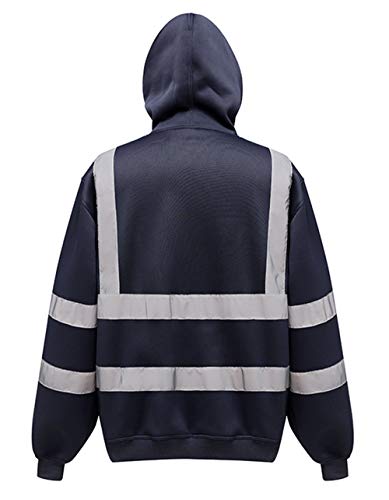 Usmley visibilità Mens Manica Lunga in Pile Felpa