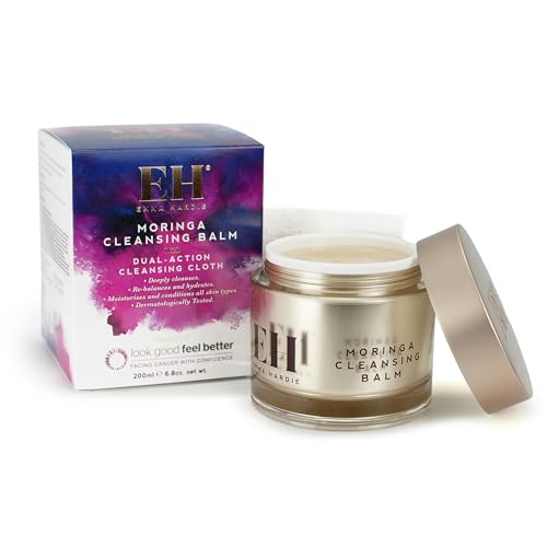 Emma Hardie 200ml Moringa Cleansing Balm with Cleansing Cloth Set, No-Rinse Formula Removes Face & Eye Make Up, Moisturizes & Hydrates the Skin, Natural & Cruelty Free, For All Skin Types