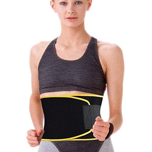 Image of Weight Loss Hot Slimming Belt for Men, Women Belly Sweat Slim Belt Neoprene Fat Burning Sauna Waist Trainer Healthy Sweat, Weight Loss, Lower Back Posture
