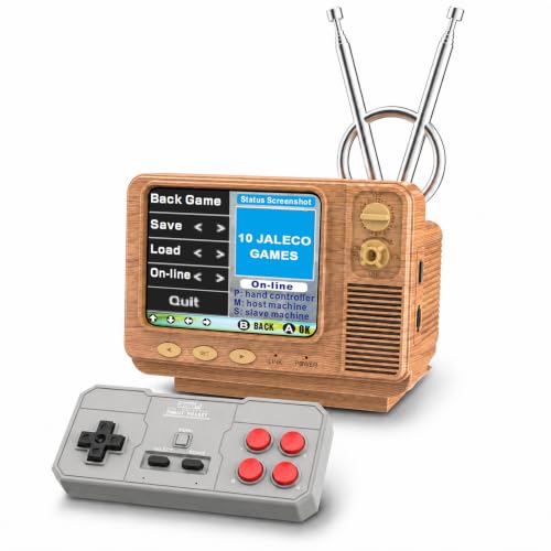 Retro Mini TV Game Console for Kids & Adults, 3.0 Inch HD LCD Handheld Game Player with 2.4G Wireless Controller, 10 JALECO + 160 Mini Games, USB-C & TF Card, Travel Gift