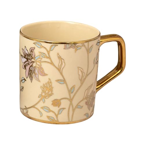 Image of Clay Craft Fine Ceramic Director Coffee Mug Set of 6-215 Ml Each, Mugs for Coffee, Cups Set, Ideal for Gifting, Perfect for Home & Office, Elegant Ceramic Tea Cup Set (PBE603)