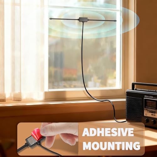 Bingfu DAB FM Radio Antenna FM Dipole Aerial with 3Meter Extension Cable for Indoor Bose Wave Music System DAB Radio Home Stereo Receiver AV Audio Vedio Home Theater Receiver - Image 4