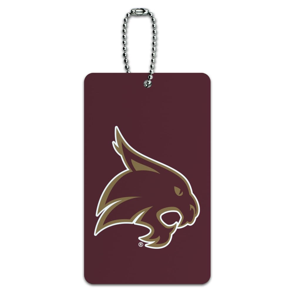 Graphics & More Texas State University Logo Luggage Card Suitcase Carry-On ID Tag