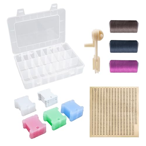 20 Pcs Cross Stitch Threads Organisateur Couleur Couleur