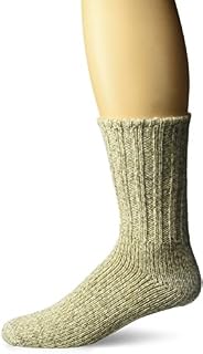 Fox River Norsk Ragg Wool Crew Socks, BROWN TWEED, Large