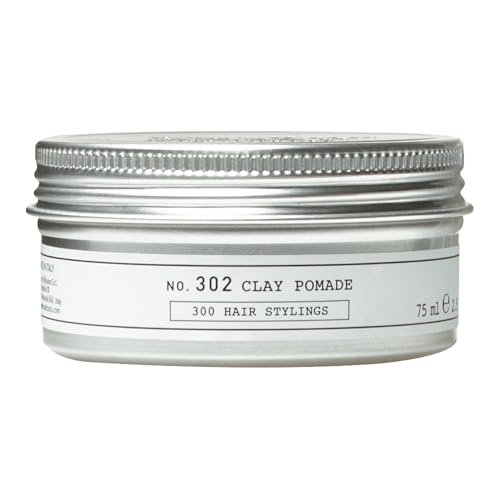 DEPOT No. 302 Clay Pomade | Strong Hold Hair Pomade with Natural Clay, Botanical Complex & Glycerin...