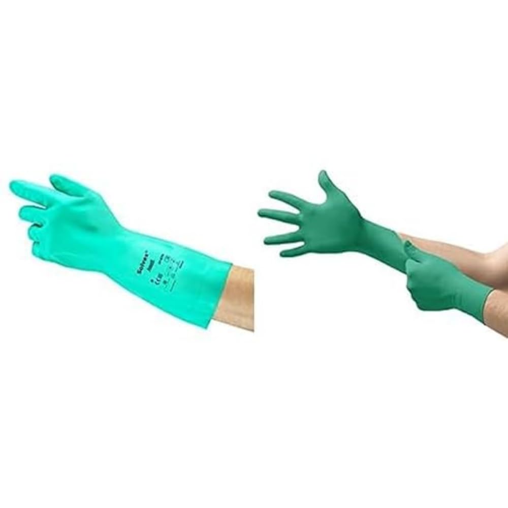 NITREX Unigloves 244 - Guanti resistenti al taglio riutilizzabili con rivestimento leggero e tecnologia Nitreguard, colore: Blu