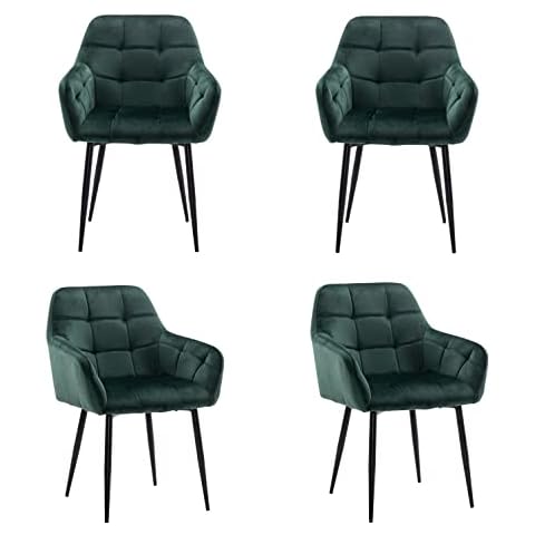 JINPALAY Pack 4 Sillas de Comedor de Terciopelo Cover