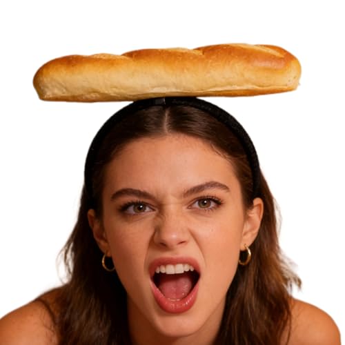 [Nuyhgtr] Sandwich Headpiece - Funny Bread Costume, Food Theme Prop, Plush Textile Headwear with Skin Friendly Fit Feature, Crea