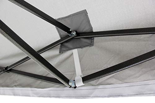 All Seasons Gazebos, 3 x 2 m, robuust, volledig waterdicht, premium pop-up tuinhuisje + draagtas en gewichten (metallic grijs) - Afbeelding 4