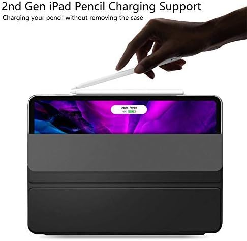 ZtotopCase for New iPad Pro 11 Case 2021&2020, Strong Magnetic Ultra Slim Trifold Stand Cover with Auto Sleep/Wake, iPad Pencil Charging Support for iPad Pro 11 inch 3rd /2nd Generation, Black