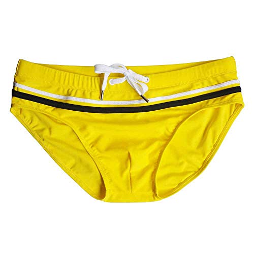 COMLIFE Men's Triangle Nylon Swim Shorts Sexy Soft Summer Swimming Bikini Bottoms