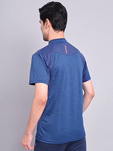 Image of TECHNOSPORT Men's Polyester Slim Fit T-Shirt