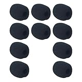 ICDKOYK Professioneller Headset Mikrofonüberzug aus Schaumstoff bietet Geräuschdämpfung für klaren Klang überall. Winddichter Schaumstofffilter für Handmikrofone.