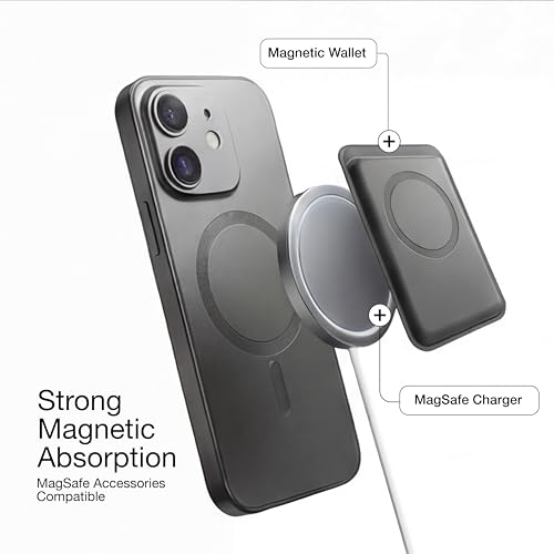Image of amazon basics Premium Mag-Safe Case for iPhone 11 | Shockproof & Anti-Scratch Cover | Soft Silicone with Wireless Charging | Camera Lens Guard - Gray