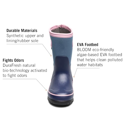 Image of BOGS Grasp Kids Waterproof Rain Boots, Insulated Winter Snow Boots | Winter Boots, for Rain, Snow & Mud with Easy Pull-On Handles for Toddlers, Boys & Girls, All-Weather Protection