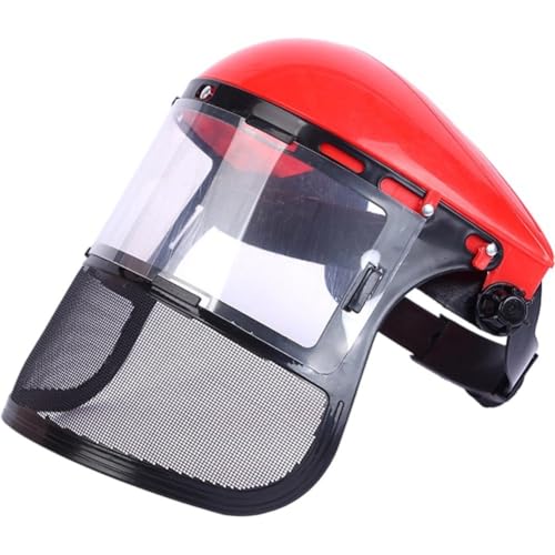 Uzztfa Casco De Motosierra, Protector De Seguridad, Máscara Protectora, Casco De Malla Integral para Jardinería Industrial, Tala, Desbrozadora, Silvicultura, Escudo Protector