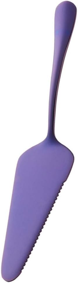 Hemoton Serrated Cake Shovel Stainless Steel Cake Server Spatula for Cutting and Serving Pizza Cheese Pie and Pastry Mirror Finish Ergonomic Handle 8.70 X 1.85 X 0.39 in