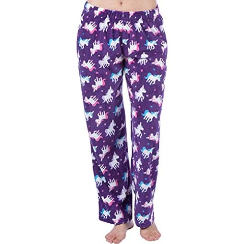 Girls Unicorn Pyjama Bottoms in Purple Cover
