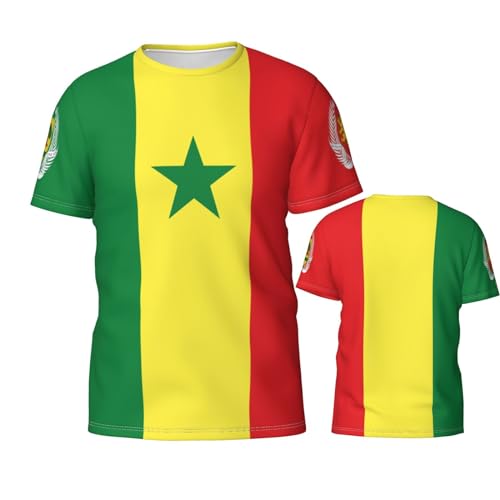 Chemise fitness hommes Sénégal t-shirt sport respirant slim fit personnalisé pour course d'été