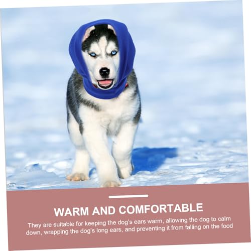 QUMIIRITY Winter Hunde Ohrenschutz Elastisch aus Weichem Material Kältefester Haustier Snood für Zuhause Ohrwärmer für Kleine und Große Hunde