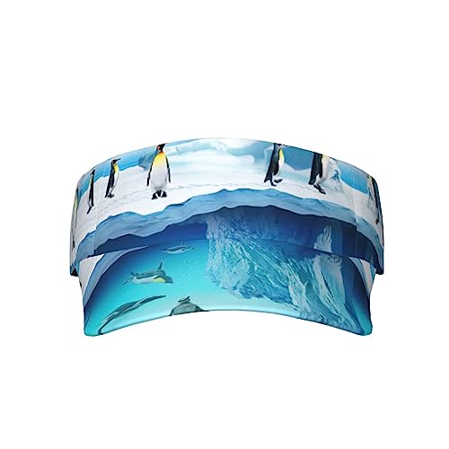 Casquettes de sport avec visière pingouins respirante pour chapeau de soleil ajustable