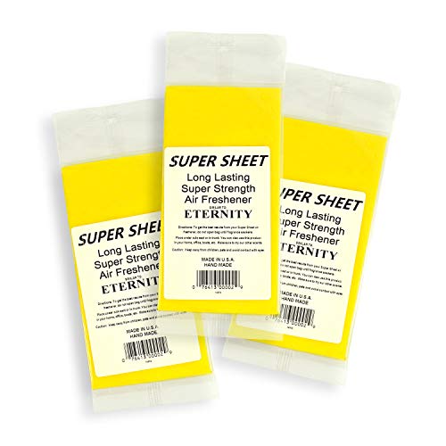 Image of Jenray Super Sheet Small (7.5 inchx3.75 inch) Under Seat Car Air Freshener, 3-Pack (Eternity)