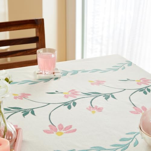 Image of Amazon Basics Tablecloth for Dining Table Cover, Microfiber Fabric Rectangle Tablecloth, 40x60 Inches 4 Seater (Green, 4 Seater)