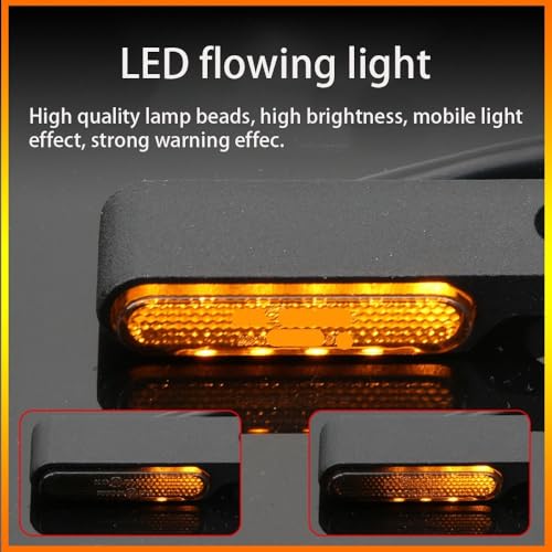 Luces traseras de freno para modificación de motocicleta con señales e intermitentes fluidos 7