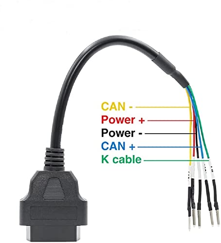 OBD2 K+CAN Line Test Connector for Motorcycle Motorbike OBD2 Scanner Cable