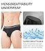 DAVID ARCHY Men's Briefs Rayon Made From Bamboo Underwear Pouch Breathable Super Soft Comfort Briefs Lightweight No Fly 4 Pack (L, Black/Dark Gray-4 Pack)