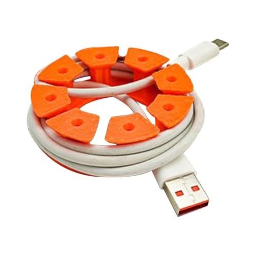 Enrollador de cables, organizador de cables, organizador de cables, soporte portátil para cuerda de alambre, organización para armario, mesita de noche, cocina, escritorio y hogar